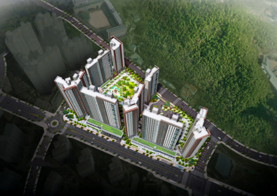 다사역 금호어울림 센트럴 조감도. <금호산업 제공>